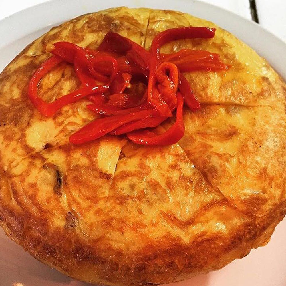 Tortilla de Papas con Chorizo