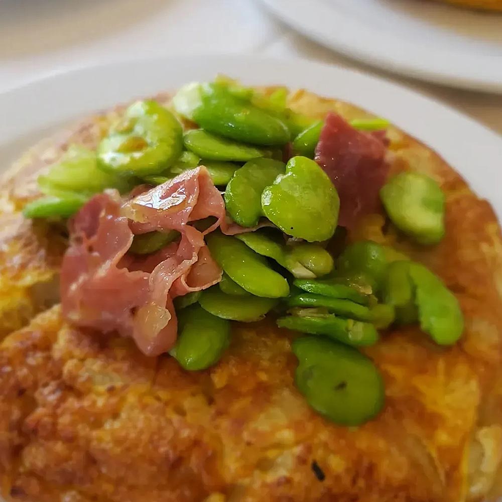 Tortilla de Patatas y Habas